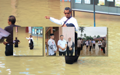 SMK Negeri 6 Pandeglang Terdampak Banjir, Dapat Kunjungan dari Kepala Dinas Pendidikan Provinsi Banten