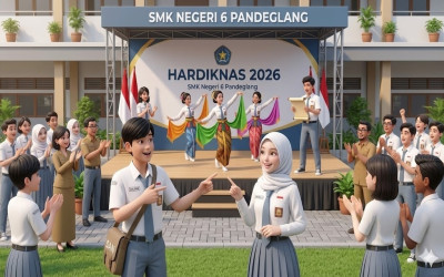 Perayaan Hardiknas 2026 di SMKN 6 Pandeglang
